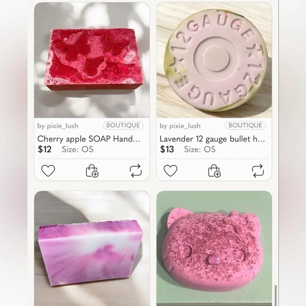 MYSTERY SET 3 soaps - 1 LARGE 1 MEDIUM 1 MEDIUM & or SMALL WITH SAMPLES & gift
